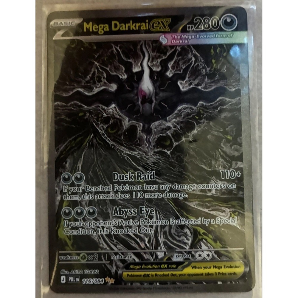 Mega Darkrai EX 116/084 Pitch Black SIR Art English Pokemon Card